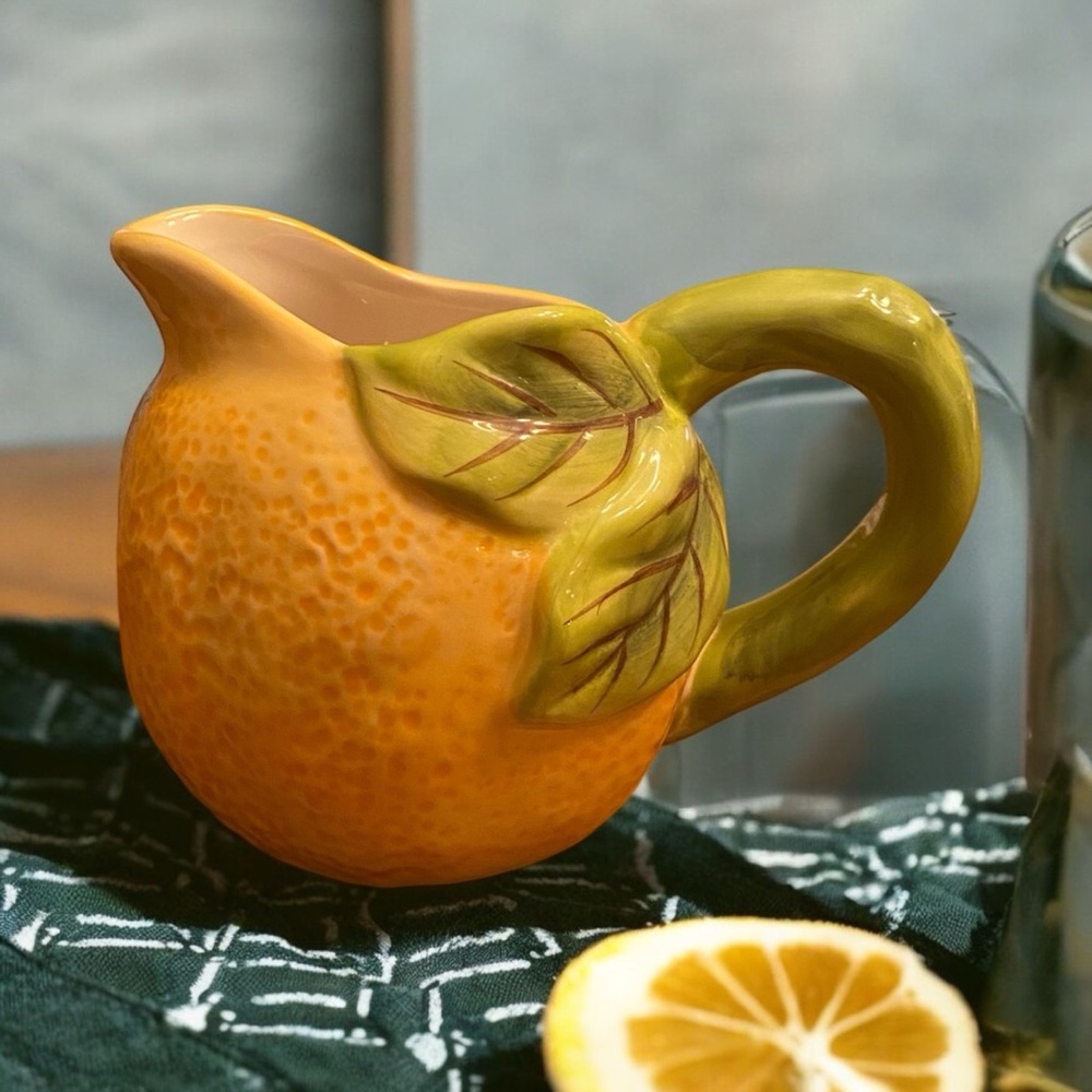 Dash of That Ceramic Lemon Creamer Pitcher NWOT